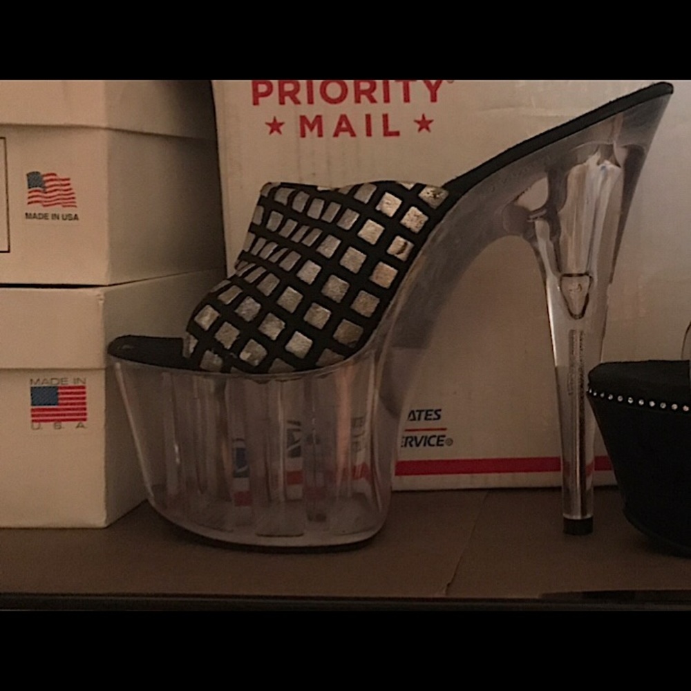 Sober and Black clear base Heels
